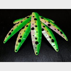 Hybrid Stor  Nr. 5. Glow Fluo Green - Chartreuse - Silver