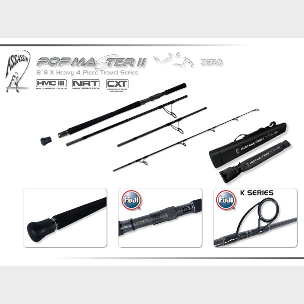 Pomaster II Zero 8�8 2X Heavy 4 piecpe Travel Series 90-150g
