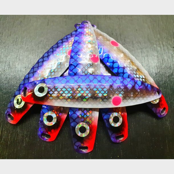 Hybrid Stor Nr. 51 Lilla-Silver_wight Red Dot