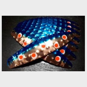 Hybrid Stor Nr. 7.  Blue Copper - Red Dots