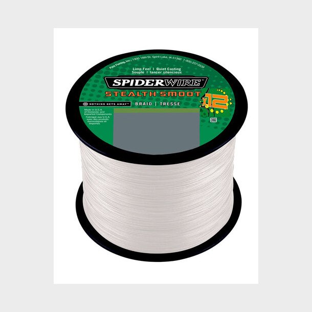 Spiderwire Stealth Smooth 12 Braid, Translucent / Fletline - 2000 meter. 0,33
