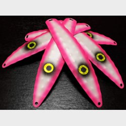 Hybrid Stor Nr 1000. Lyserod Perlemor med sort prik