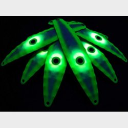 Hybrid Stor Nr 24. Grn Perlemor UV med gul prik