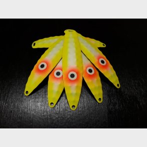 Hybrid Lille Nr. 17 Frv Gul perlemor UV med fluoorange prik