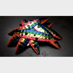 Hybrid Stor Nr. 30. Metallic Blue - Green Cobber Red