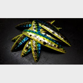 Hybrid Stor Nr. 29. Metallic Blue - Green - Fluo Yellow - Gold