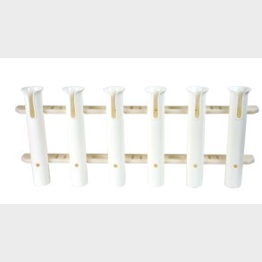 Fish Transport Stangholder til 2 Stnger.Hvid